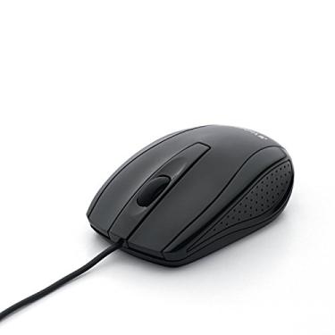 Imagem de Mouse USB com fio Verbatim 98106, uso com a mão direita ou esquerda, Glossy Black