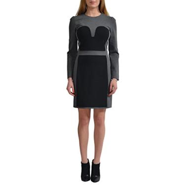 Imagem de Viktor & Rolf Vestido feminino elástico de manga comprida multicolorido, Multicor, US 8 IT 44;