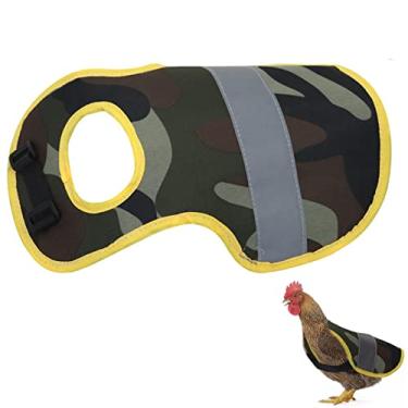 Imagem de Arnês de frango - Avental de Galinha para Proteção de Asa Traseira de Aves - Roupas Ajustáveis Colete Refletivo para Animais de Estimação Aves Avental de Sela, Colete de Segurança Refletivo