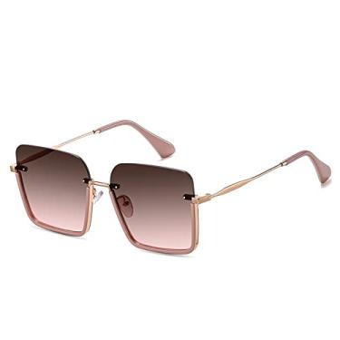 Imagem de Óculos de Sol Luxo Leve Óculos de Sol Quadrado Armação Grande Óculos de Sol Feminino Tendência Óculos de Sol Viagem ao ar livre, 3, tamanho único
