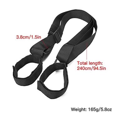 Imagem de Tingpai Alças de t nsporte de mochila de esqui e bastões Alça ajustável de ombro de esqui Suporte de equipamento de esqui Bastão de esqui Alça de nylon Acessórios de esqui pa homens mulheres crianças