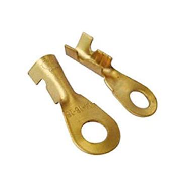 Imagem de Terminal Latao Olhal Speed Corrente Maxima 20A Seccao Fio Recomendada 2 5Mma Diametro Interno 4 4Mm Diametro Externo 8 4Mm Comprimento 22 2Mm Espessura 0 6Mm