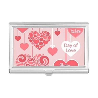 Imagem de Estojo porta-cartões Happy Valentine's Day Love You Hearts