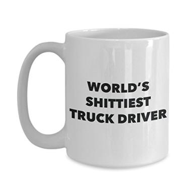 Imagem de Caneca de café Truck Driver – motorista de caminhão mais do mundo – presentes para motorista de caminhão – ideia divertida de