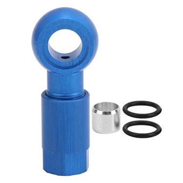 Imagem de CHICIRIS Conjunto de tubos de freio para ciclismo, conjunto de tubos de freio de bicicleta de liga de alumínio, modificação de tubo de óleo de 3 cores para SLX XT(azul)