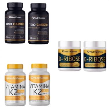 Imagem de 2x Trio Cardio+ 2x D Ribose+ 2x Vitamina K2 MK-7- Nutrigenes