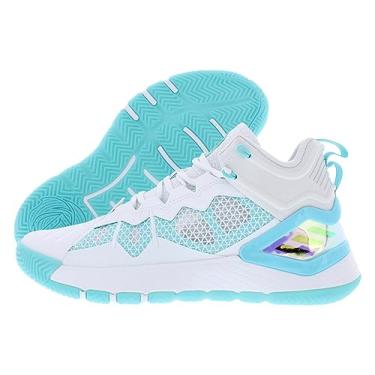 Imagem de adidas Tênis de basquete unissex adulto D Rose Son of Chi, Branco puro/azul-petróleo/branco nuvem, 16.5 Women/15 Men