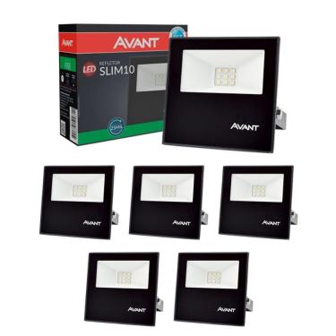 Imagem de Refletor Led Avant 10w Luz Verde Bivolt Preto 5 Un