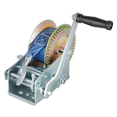 Imagem de findmall Guincho manual resistente de 1587 kg, engrenagem de manivela com alça de 10 m (32 pés) operada manualmente catraca bidirecional ATV barco reboque marinho