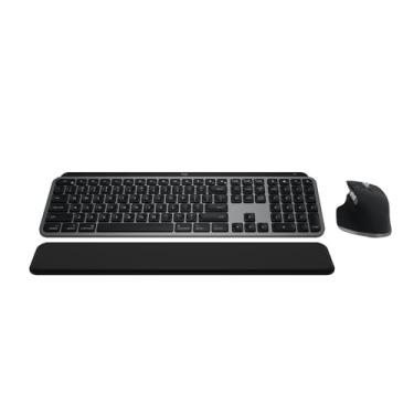 Imagem de Logitech Combo MX Keys S para Mac, teclado e mouse sem fio com apoio para as mãos, teclado retroiluminado, mouse sem fio de rolagem rápida, Bluetooth USB C para MacBook Pro, MacBook Air, iMac, iPad -