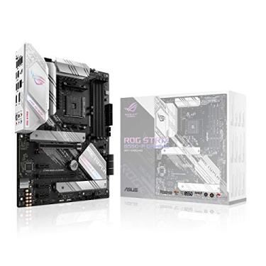 Imagem de ASUS Placa mãe ROG Strix B550-A Gaming AMD AM4 Zen 3 Ryzen 5000 e 3ª geração Ryzen ATX Gaming (PCIe 4.0, LAN 2.5Gb, BIOS Flashback, Dual M.2 com dissipadores de calor, cabeçalho RGB endereçável Gen 2 e sincronização Aura