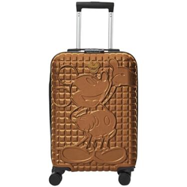 Imagem de Mala de Viagem Bordo Mickey Exclusiva Disney Rodas Giro 360° (Ouro)