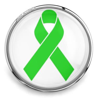 Imagem de Escolha uma cor | Joia de encaixe de câncer de mama linfoma pulmonar pancreático 18 mm botão de pingente de gengibre serve para pulseiras, colares, chaveiros, anéis personalizáveis femininos, 18MM