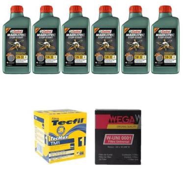 Imagem de 6 Lts Castrol 5w30 Sintetico Stop Start A5 Sn + Filtro Tm1
