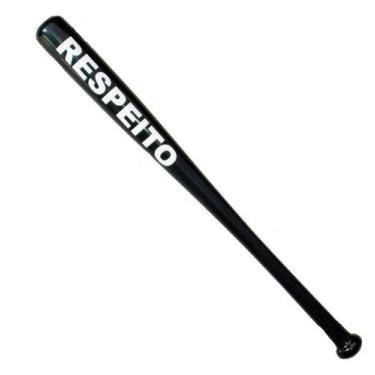 Imagem de Taco de Baseball Decorado Bastão Em Madeira Maciça 67cm Decorativo Col