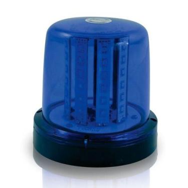 Imagem de Giroled Giroflex 10w 12/24v 54 Leds Azul - Auto Poli