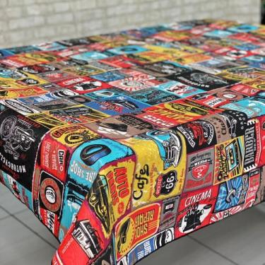 Imagem de Toalha de Mesa Retangular Para 6 Lugares Estampada Jacquard 1,40 x 2,2