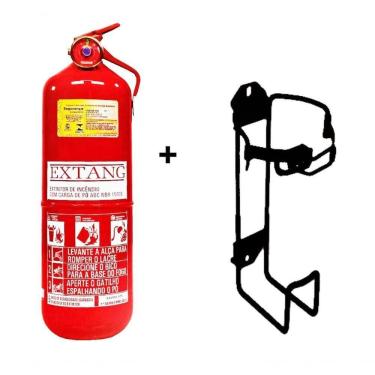Imagem de Extintor Abc 2kg Caminhão Com Suporte Validade 5 Anos