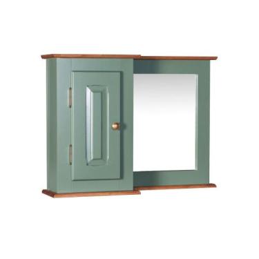 Imagem de Armário De Banheiro Com Espelho 1 Porta e Prateleira Dália 3059-80 Lin