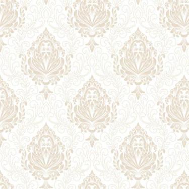 Imagem de Papel De parede Para Quartos E Sala Com Fundo Branco Com Detalhes Em T