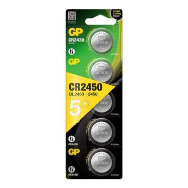 Imagem de Cartela Com Unidades 5 Bateria Botão Pilha Lithium GP