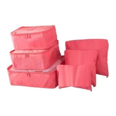 Imagem de Organizador de Mala - 6 Peças Necessaire Viagem Bolsa Saco - innovaree