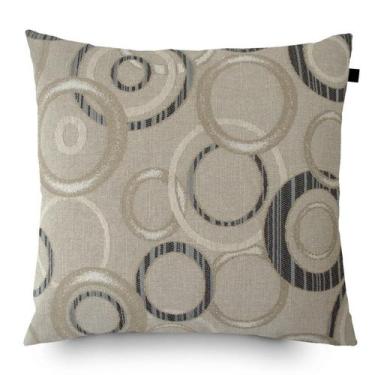 Imagem de Almofada Jacquard Tripolli Asteca 40x40cm Bege/Preto - FASTLAR