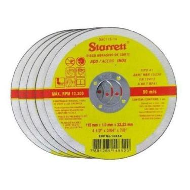 Imagem de Disco De Corte Inox 4.1/2 Starrett Dac115-14