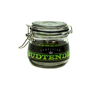 Imagem de Pote de armazenamento hermético de vidro Dank Tank - (Budtender, pequeno)