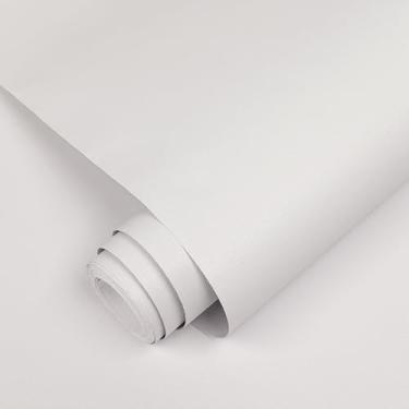 Imagem de Abyssaly Papel de parede branco 39.9 cm x 497.8 cm película autoadesiva para quartos e objetos antigos