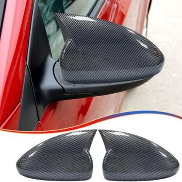 Imagem de MUXEE Capa de espelho retrovisor lateral para Chevrolet Cruze 2009 2010 2011 2012 2013 2014 2015 de fibra de carbono acessórios de capa de seta (sem compartimento de caixa de seta)