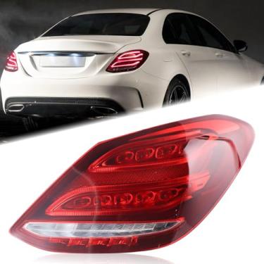 Imagem de KAMDKI Luz traseira de LED do lado direito do passageiro, adequada para Mercedes Benz C300 C400 C63 AMG 2015 2016 2017 2018 RH 2059062102 MB2801145