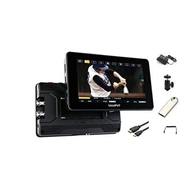 Imagem de Senkut Monitor de Câmera Lilliput Ht5S 5,5 ”Utra Bright 2000 Nits Hdmi 2.0 Touch Screen 1920 * 1080 3G-Sdi Luz Solar Legível 3D Lut Lanc Monitor de Campo de Cabo com Adaptador de Energia