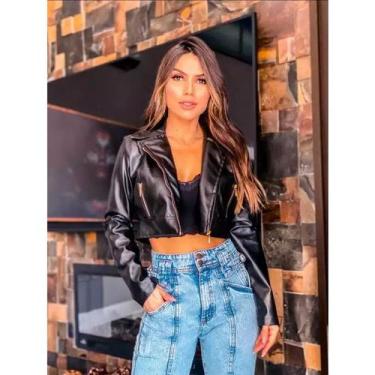 Imagem de Jaqueta de Couro Ivanna MOda Bloguerinha de Luxo Deluxe 2024 - Marasa 
