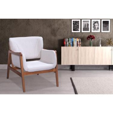 Imagem de Poltrona Porto suede bege - Jp Decorações