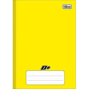 Imagem de Caderno Peq. 96 fls Amarelo D+ Brochura Capa Dura Tilibra, Unico