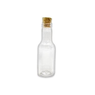 Imagem de Garrafinha de Plástico 50ml com Tampa Rolha - 10 unidades - - RIZZO DI