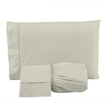 Imagem de Roupa de Cama Casal 400 Fios 3 Peças Toque Acetinado 100% Macio - Deco