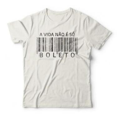 Imagem de Camiseta Não É Só Boleto Studio Geek, 2P, Off white