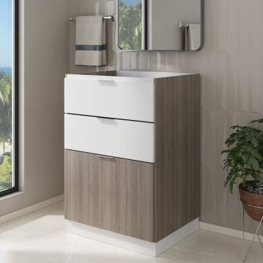 Imagem de Gabinete para Banheiro com Base Blu 60cm sem Lavatório Grigio