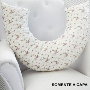 Imagem de Capa para Almofada Amamentação - Laura Baby, Floral Ferrugem