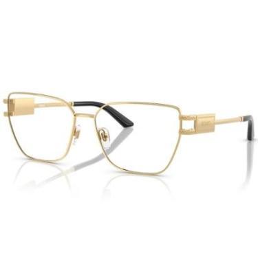 Imagem de Óculos de Grau Versace Fashion Id Dourado VE1301 1002-57-Feminino