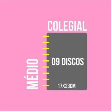 Imagem de Caderno de Disco 10 Matérias Infinito Sistema Inteligente Coleção Pers