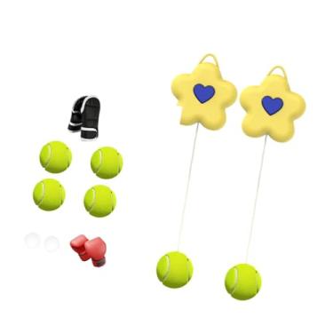 Imagem de Dynwave Bola de reflexo de boxe, alvo de reação, kit de golpes de soco, com luvas, bola de soco de reflexo, bolas de reação para academia Muay Thai