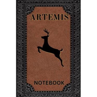 Imagem de Artemis Notebook: 100 Page Line Greek Deity Themed Journal