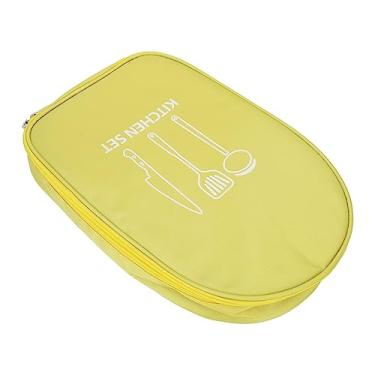 Imagem de Bolsa de Faca de Chef, Mochila de Chef, Alça, Mochila de Chef, Fácil de Limpar, Bolsa de Armazenamento de Faca de Náilon para Uso Ao Ar Livre, Eixos e Machadinhas (Amarelo)
