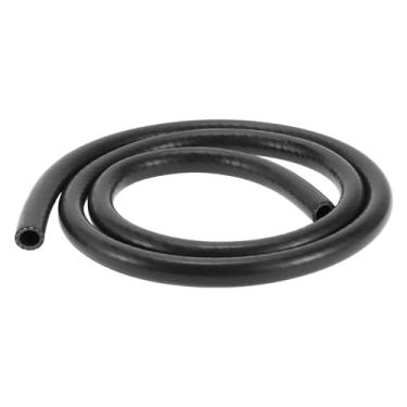 Imagem de Hihaha Mangueira de tubo de vácuo de silicone linha de vácuo automotivo alta temperatura 1,0 m 1/2 polegada 12 mm ID 3 mm espessura 1 peça preta 130PSI pressão máxima