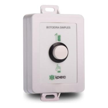 Imagem de Botoeira Simples Com Fio Fechadura Portão Ipec Ppa Garen - Eletrônica 