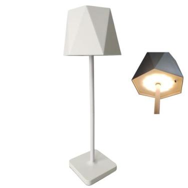 Imagem de Luminaria Abajur Mesa LED 3 Tons USB Bateria Recarregavel Iluminaçao C
