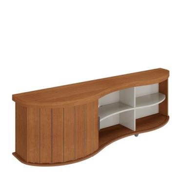 Imagem de Rack Bancada Tv 75 Pol 180 cm 4699 Cinamomo Off White ARLY - Milani St